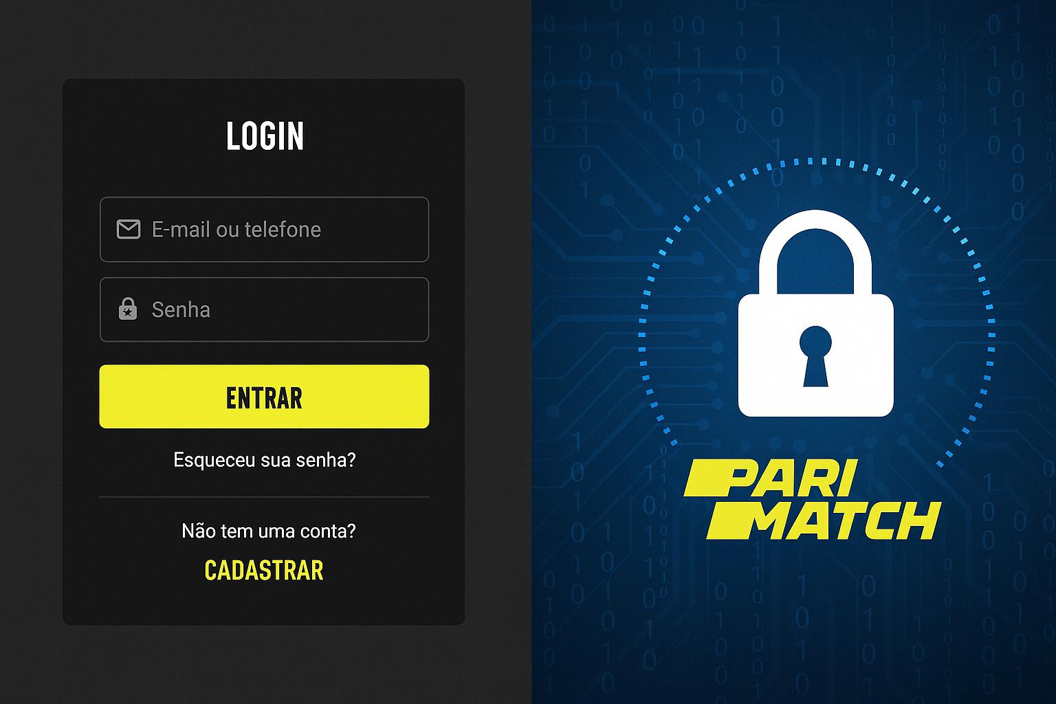 Criar uma nova Conta no plataforma PARIMATCH  